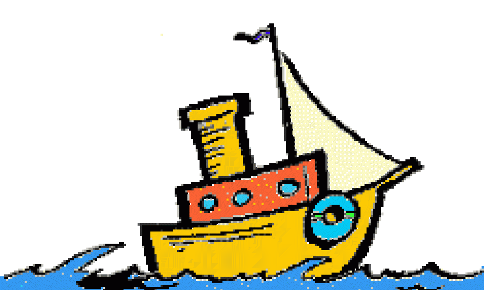 Bateau en mouvement (dessin)