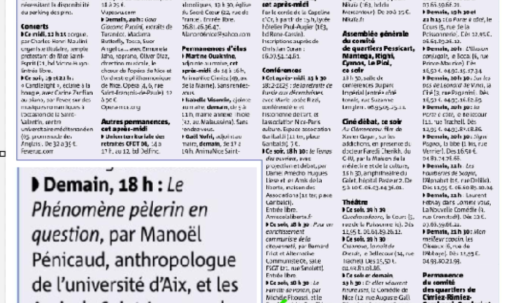 Annonce Nice-Matin PENICAUD