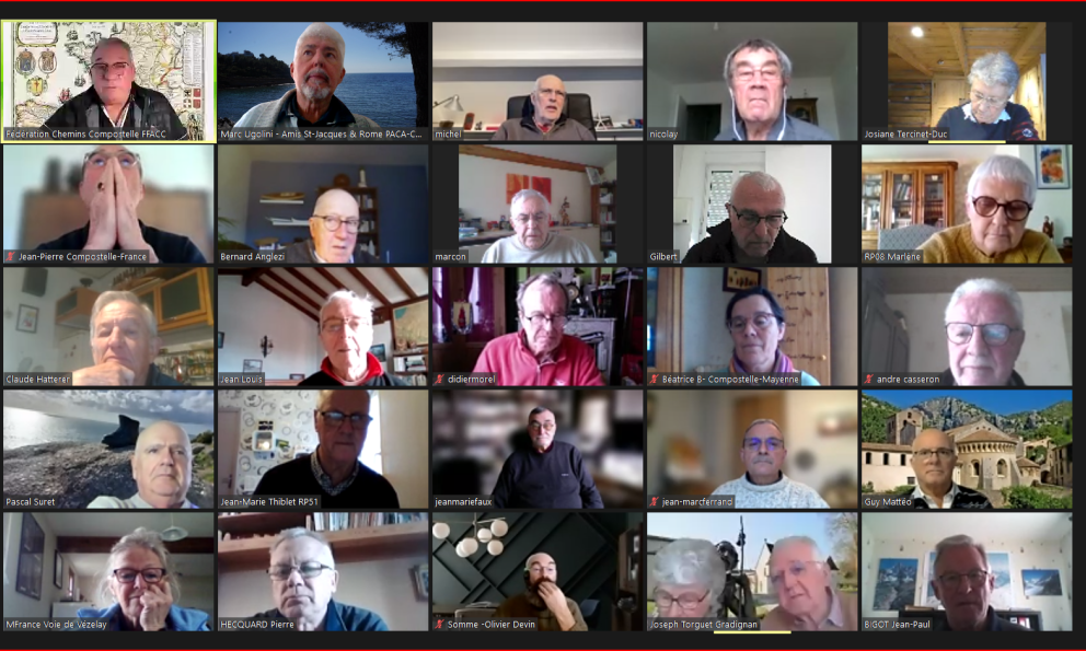 COMPOSTELLE FRANCE PRESIDENTS ASSOCIATIONS JACQUAIRES