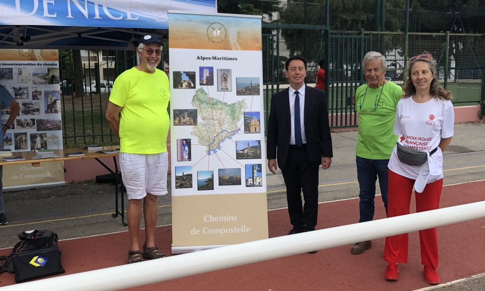 Visite Adjoint Maire de Nice - Foulées Rouges - Croix-Rouge
