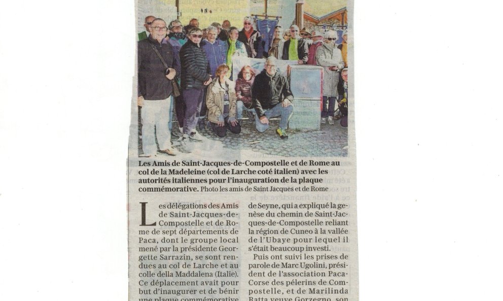 Article en français du Dauphiné libéré