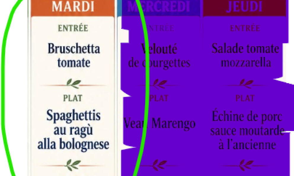 Le Menu du 2 Septembre 2026