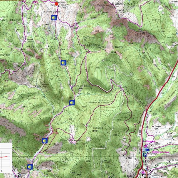 Carte de Charcherie à Verdaches