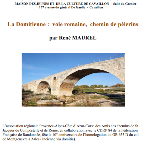 84 CAVAILLON CONFERENCE DOMITIENNE