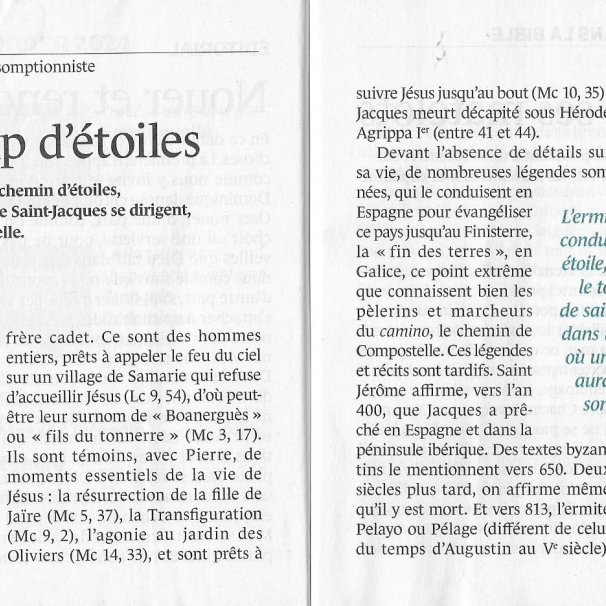 Compostelle Prions