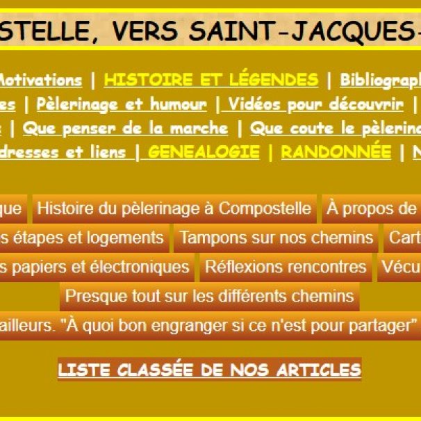 Vers Compostelle Site de Pierre SWALUS