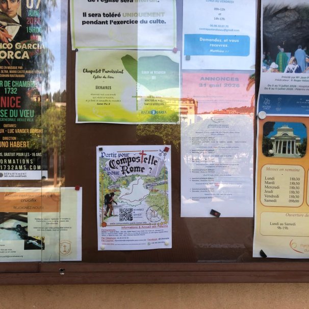 Panneau Affichage au Voeu de Nice
