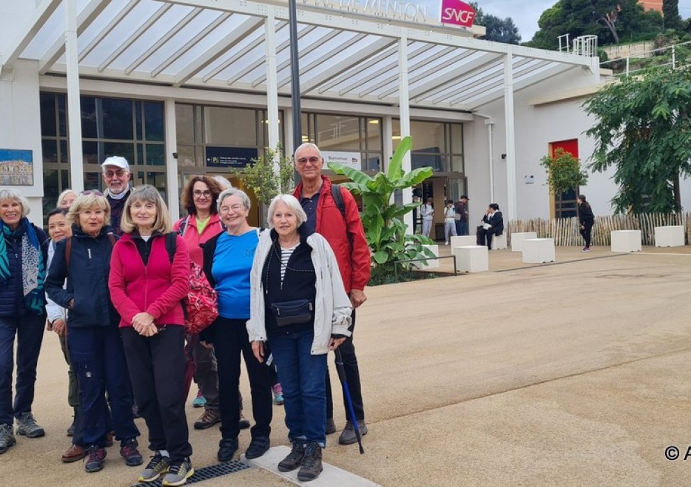 Arrivee en gare de Menton SNCF