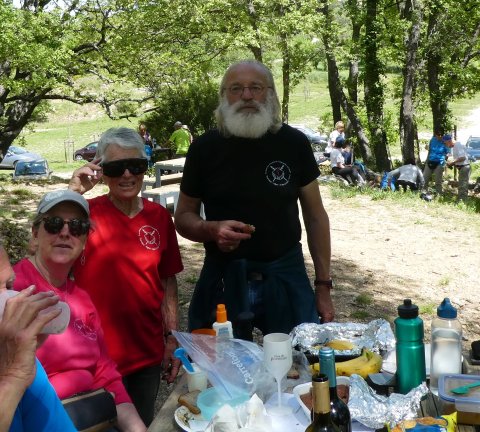 Les participants des Alpes de Haute-Provence à la sortie Inter associations du 13 avril 2024 au Parc de Pichauris