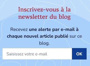 Inscription newsletters