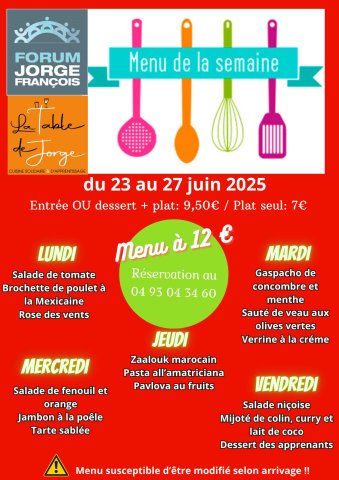 Le menu