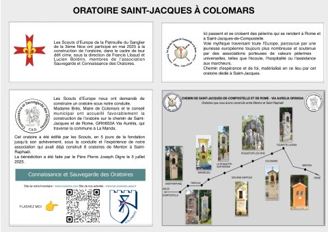 Plaque Oratoire Colomars Manda 2026