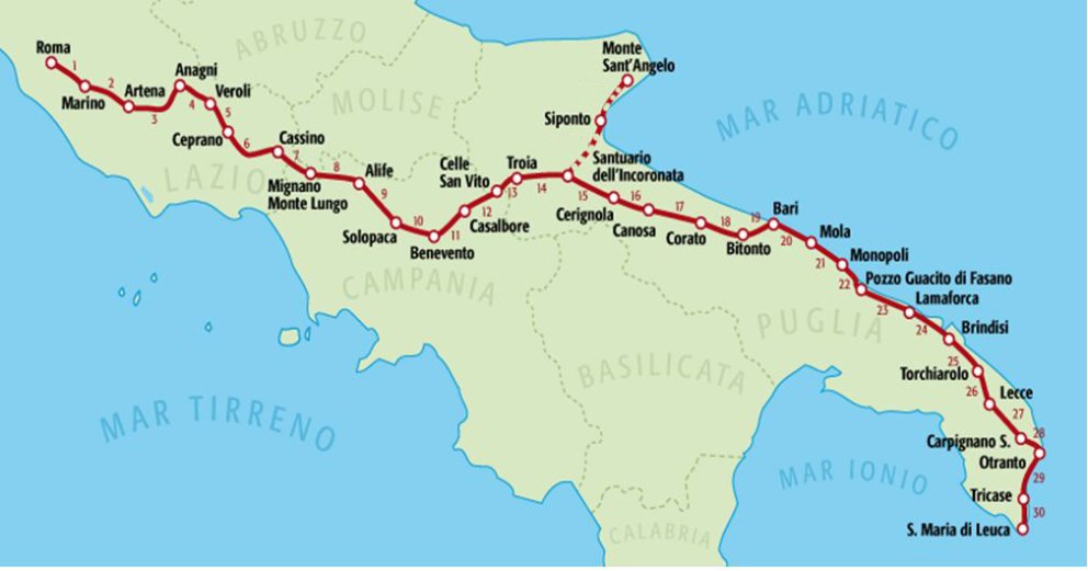Carte Monica-Francigena del Sud