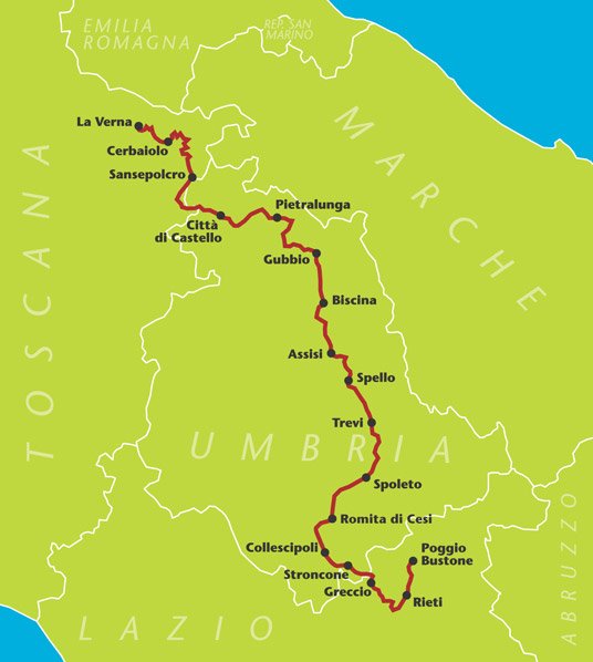 Cammino "Di qui passò Francesco"