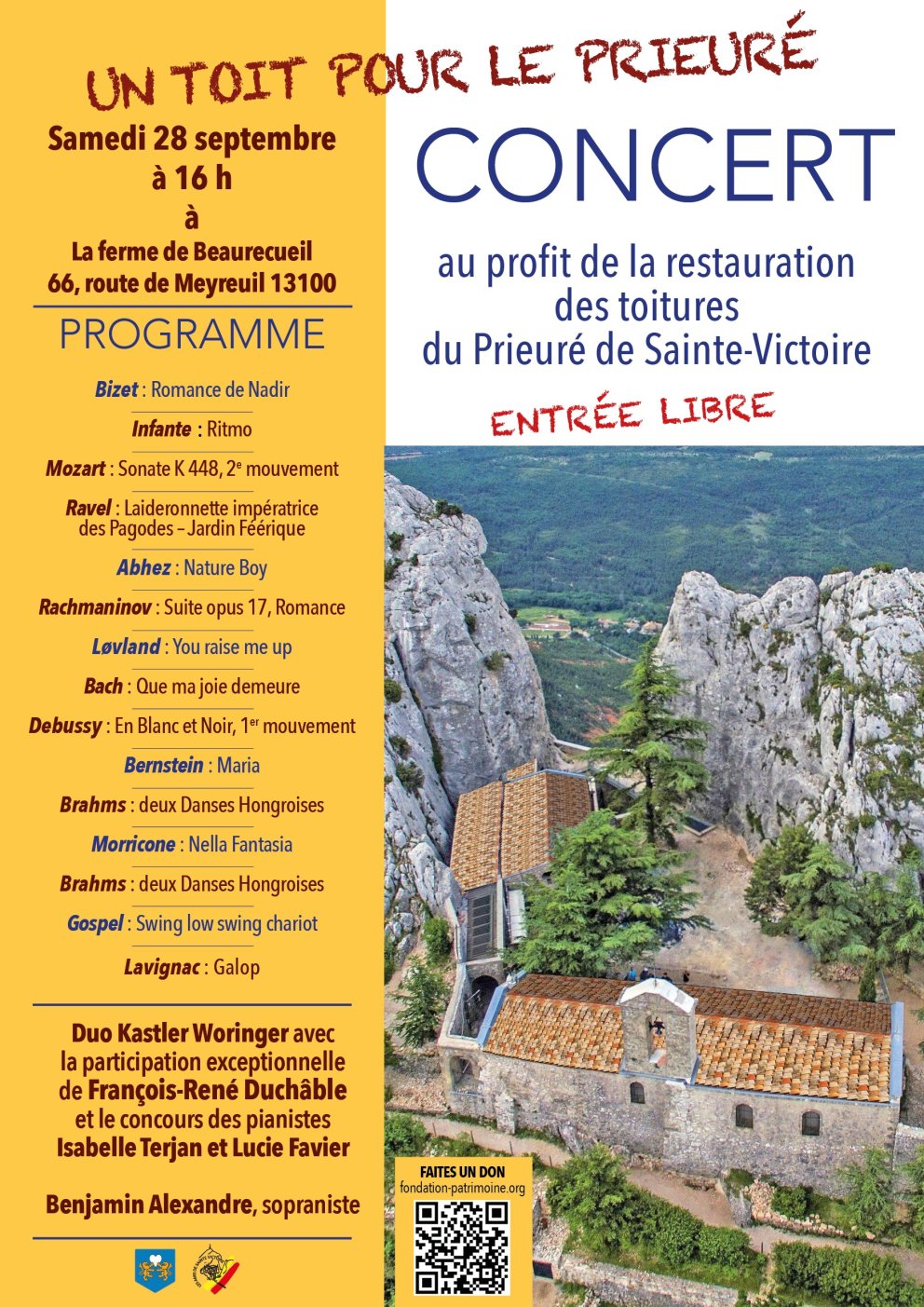 Concert Prieuré 28 septembre 2024