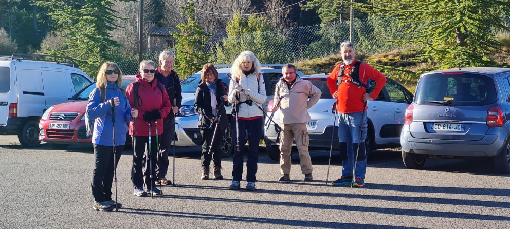 Les 8 marcheurs de la sortie (en incluant le photographe!)