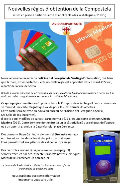 Aviso Importante Santiago Compostela