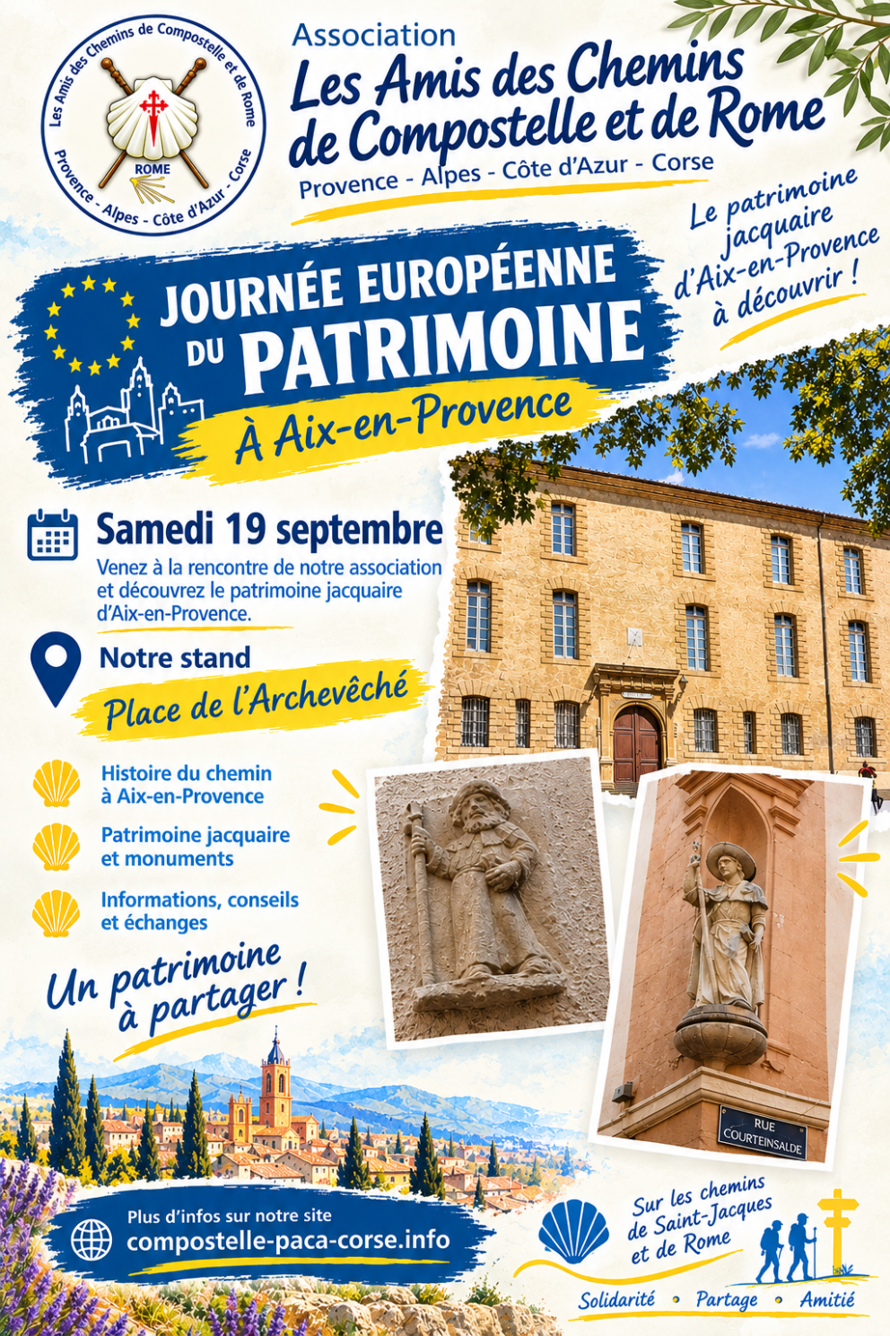 Flyer journée européenne du patrimoine 2026 Aix en Provence