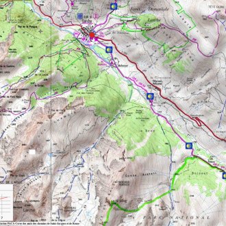 Carte du col de Larche à Larche