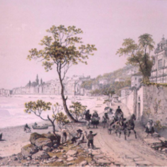 06500 Menton Ancienne Gravure