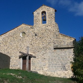 Châteaufort, Chapelle dédiée à Saint Jacques puis à Saint Laurent. Sur les chemins de St Jacques vers Rome ou Compostelle dans les Alpes de Haute-Provence