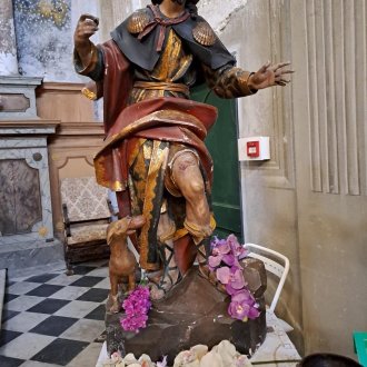 Saint Roch Bastia statue procession
