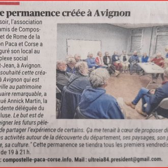 Extrait Article Provence Permanence Avignon