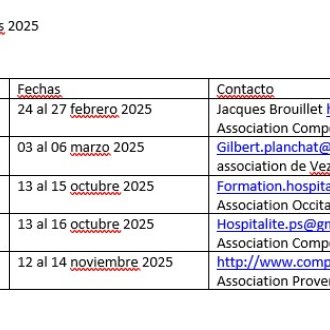Calendrier 2025