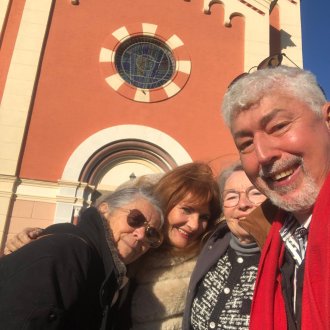 Devant l'eglise du Seminaire d'Albenga