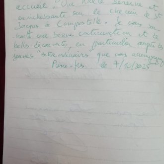 Page 2025 du Livre d'Or de Myriam 06, accueillante azuréenne