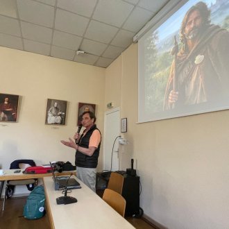 Le cinéaste, Jean-Pierre Debernardi et l'auteur du livre Laurent Soler